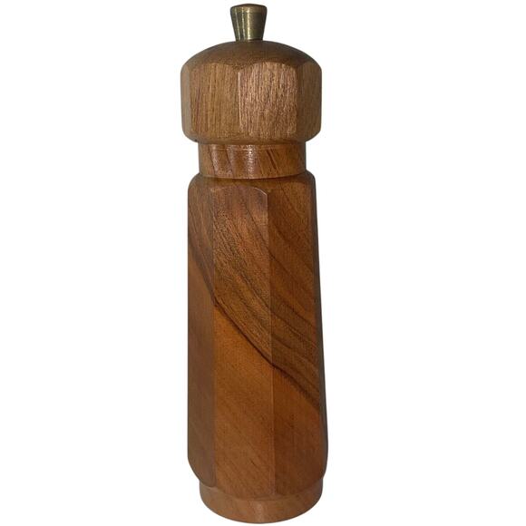 Swiss-Made Other - Swiss-Made Vintage Octagon Cylinder Wood Pepper Mill, Grinder